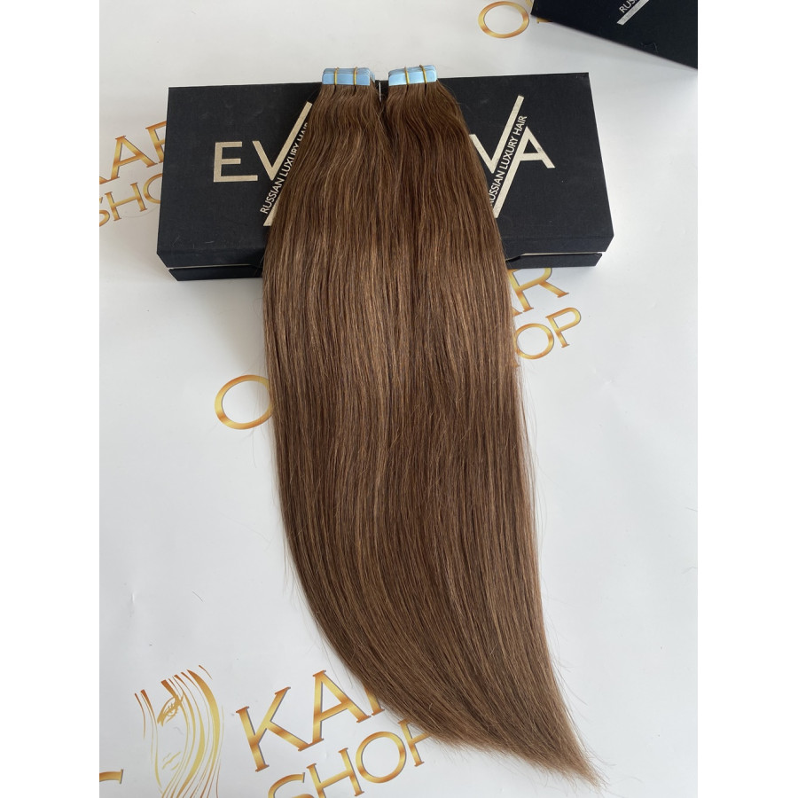 Extensii Tape-in Russian Hair Saten Natural #6 Extensii Tape-in Russian Hair Saten Natural #6